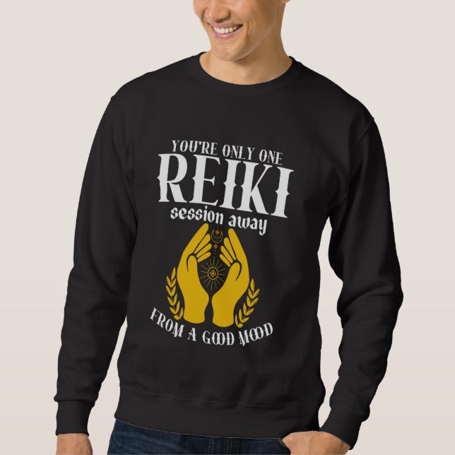 Reiki Lightworker Reiki Practicioner Holistic Heal Sweatshirt (Front)