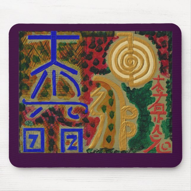 REIKI Main Healing Symbols Mouse Pad (Front)