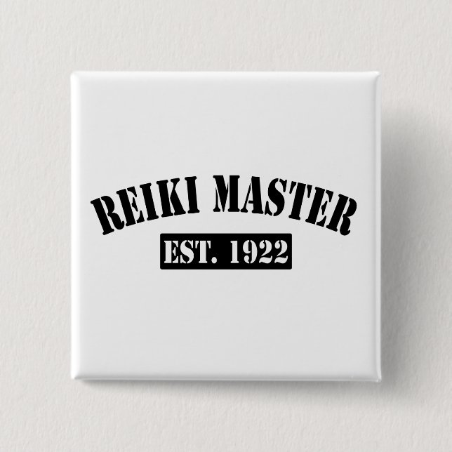 Reiki Master 15 Cm Square Badge (Front)