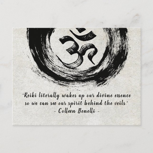 Reiki Master and Yoga Mediation Instructor Quotes Postcard (Front)