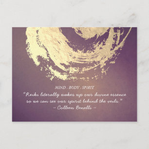 Reiki Master and Yoga Mediation Instructor Quotes Postcard