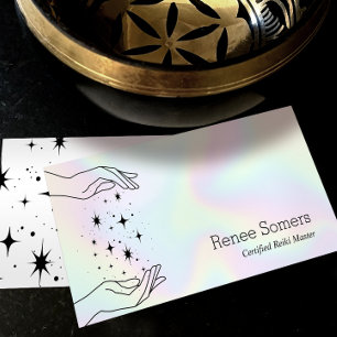 Reiki Master Chakra Energy Healer Business Card