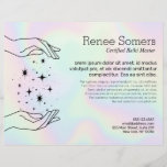 Reiki Master Chakra Energy Healer Flyer<br><div class="desc">Reiki Master Chakra Energy Healer Business Card
For additional matching marketing materials,  custom design or logo inquiry,  please contact me at maurareed.designs@gmail.com and I will reply within 24 hours</div>