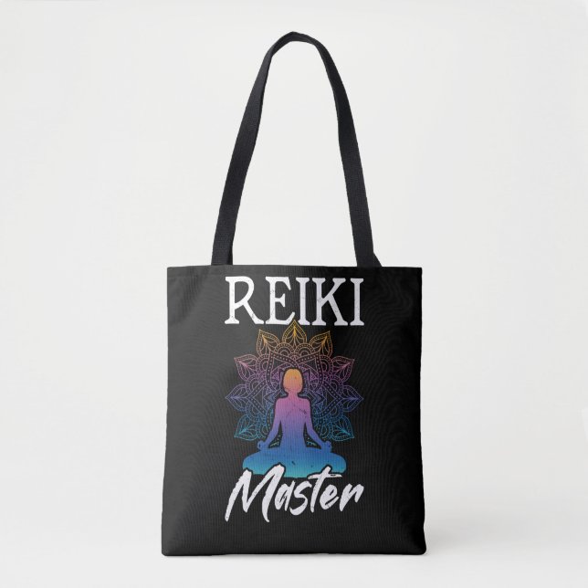 Reiki Master Chakra Energy Yoga Meditation Spiritu Tote Bag (Front)