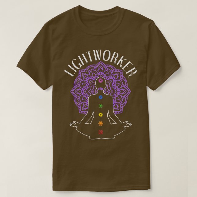Reiki Master Energy Healer Lightworker T-Shirt (Design Front)