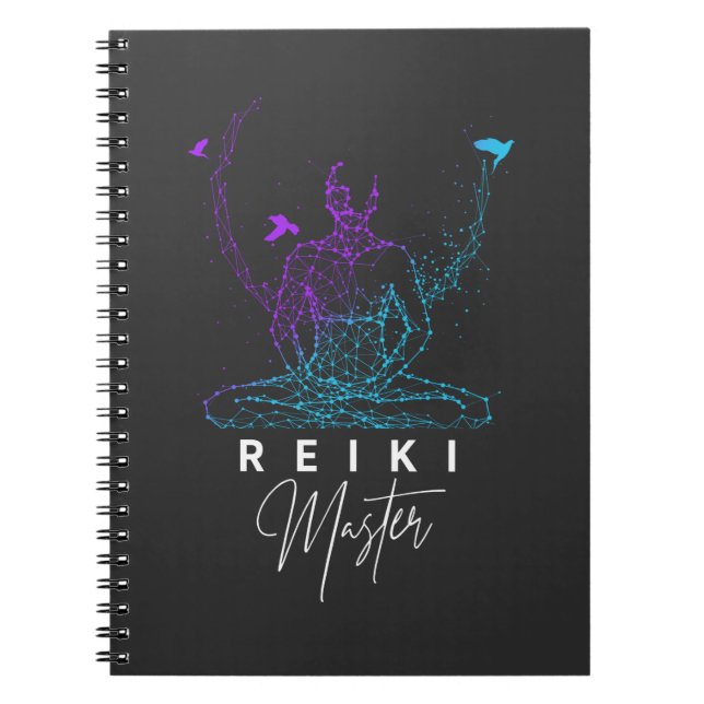 Reiki Master Energy Therapy Meditation Notebook (Front)