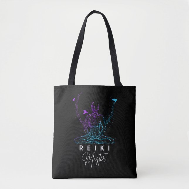 Reiki Master Energy Therapy Meditation Tote Bag (Front)