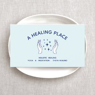 Reiki Master Energy Worker Hands Business Card