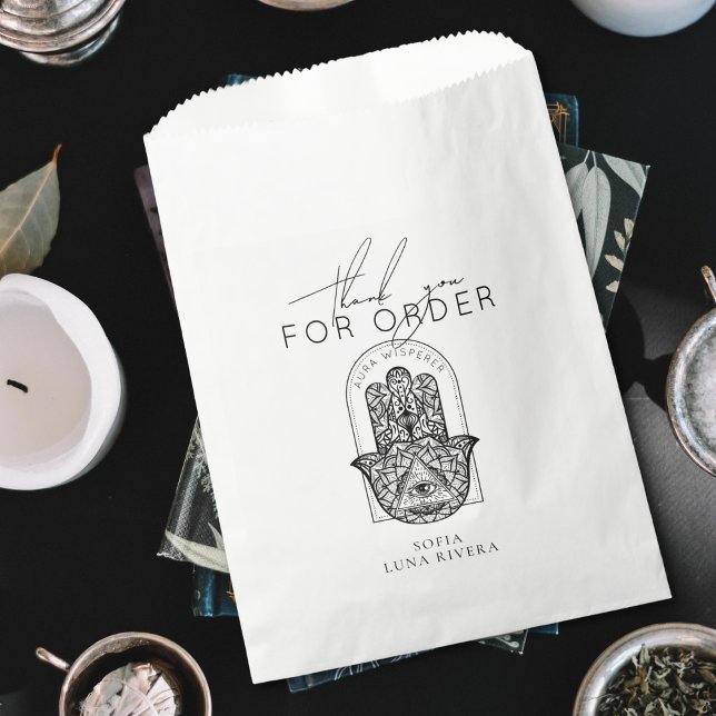 Reiki Master Hamsa Hand Evil Eye Yoga Therapist Favour Bags (Reiki Master Hamsa Hand Evil Eye Yoga Therapist Favor Bag)