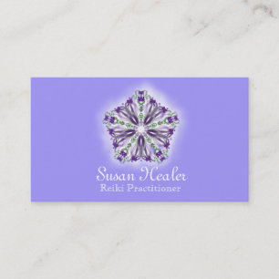 Reiki Master or Practitioner Light Filled Business Card
