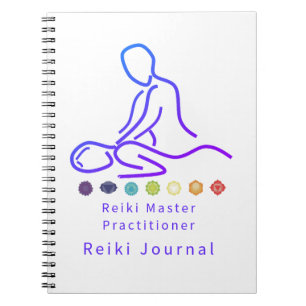 Reiki Master Practitioner Outline White Notebook