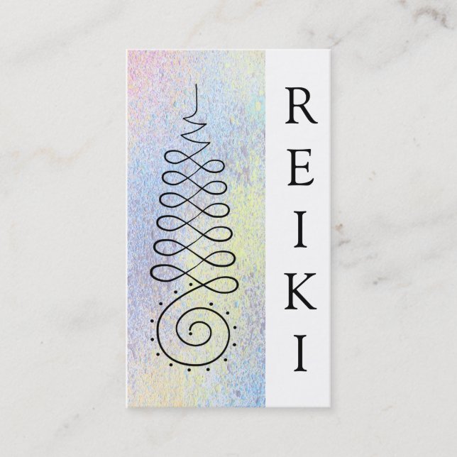 *~* Reiki  Master Practitioner Sacred Geometry Business Card (Front)