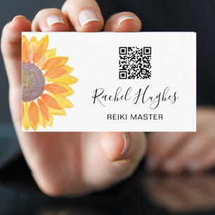 Reiki Master QR Code Business Card
