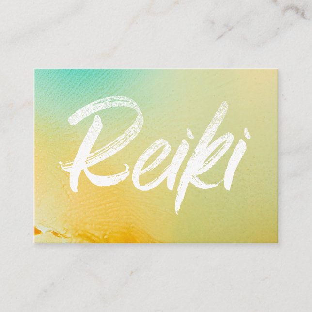 *~* Reiki Master Reiki Practitioner Energy Healer Business Card (Front)