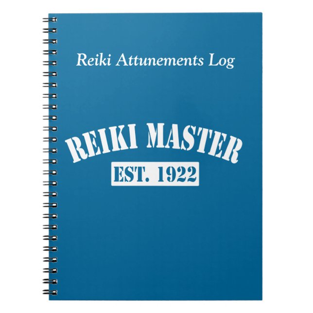 Reiki Master Spiral Notebook (Front)
