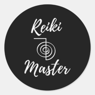 Reiki Master Wellness New Age Chakra Yoga Classic Round Sticker