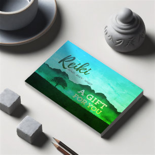 Reiki Master Yoga Instructor Gift Certificate Card