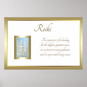 Reiki Poem Art design Poster