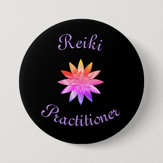 Reiki Practitioner 7.5 Cm Round Badge (Front)