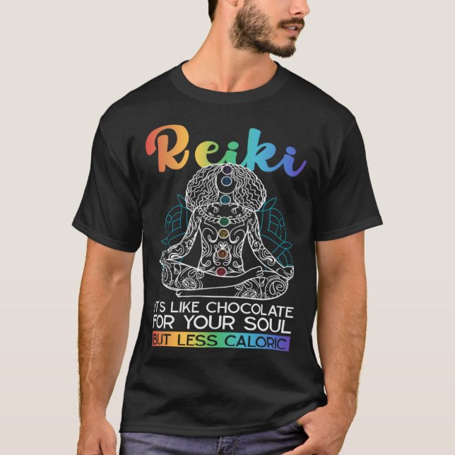 Reiki Practitioner And Lightworker Energy Healer T-Shirt (Front)
