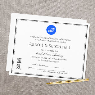 Reiki Practitioner Certificate of Completion Award