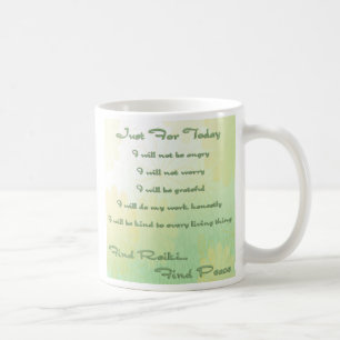 Reiki Principles floral Coffee Mug