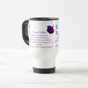 Reiki Principles Just For Today Colours Travel Mug