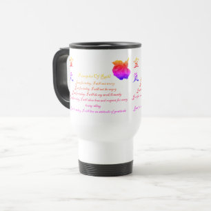 Reiki Principles Just For Today Rainbow Travel Mug