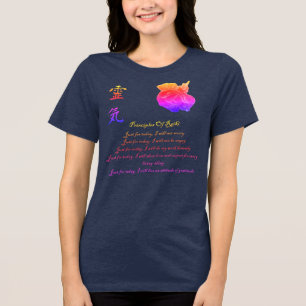 Reiki Principles Just For Today Rainbow Tri-Blend Shirt