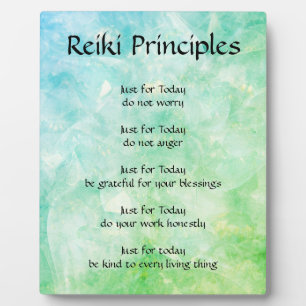 Reiki Principles Plaque