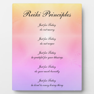 Reiki Principles Plaque