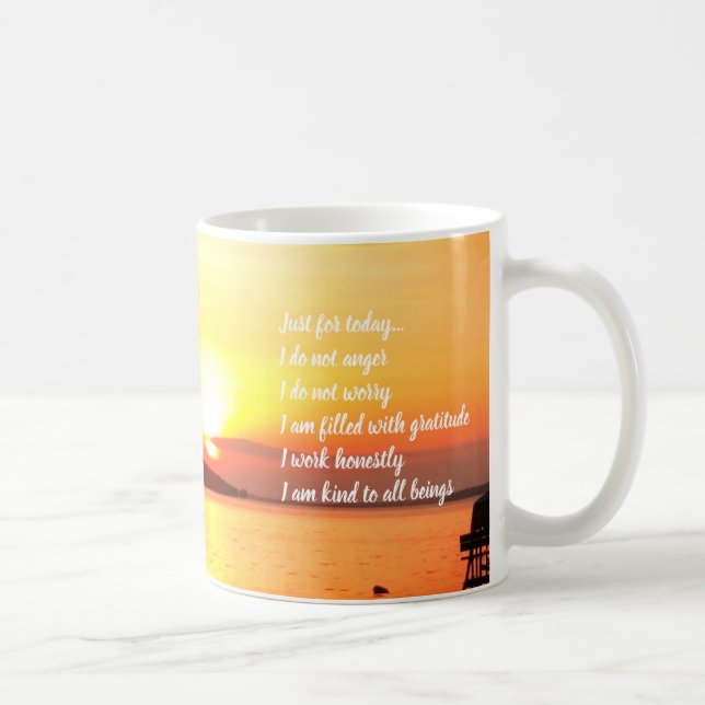Reiki Principles Sunrise Mug (Right)