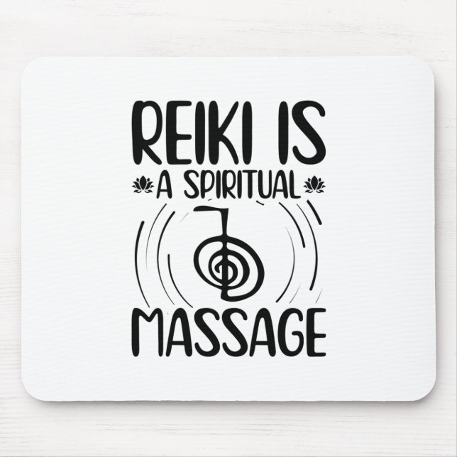Reiki Sayings | Yoga Healing Energy Chakras Gifts Mouse Pad (Front)