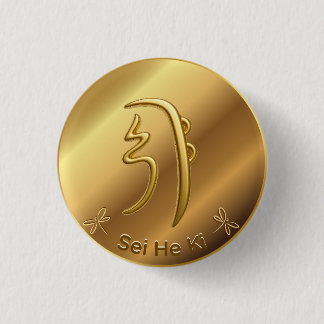 Reiki Second Level Symbol Seiheki 3 Cm Round Badge