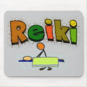Reiki Stick People Design Gifts Mouse Pad