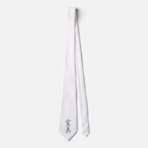 Reiki Symbol in Black Ink Tie