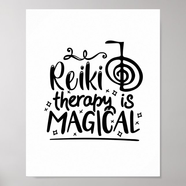 Reiki Therapy | Reiki Master Spiritual Reiki Gifts Poster (Front)