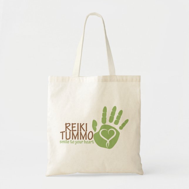 Reiki Tummo Organic Planet Reusable Canvas Bags (Front)