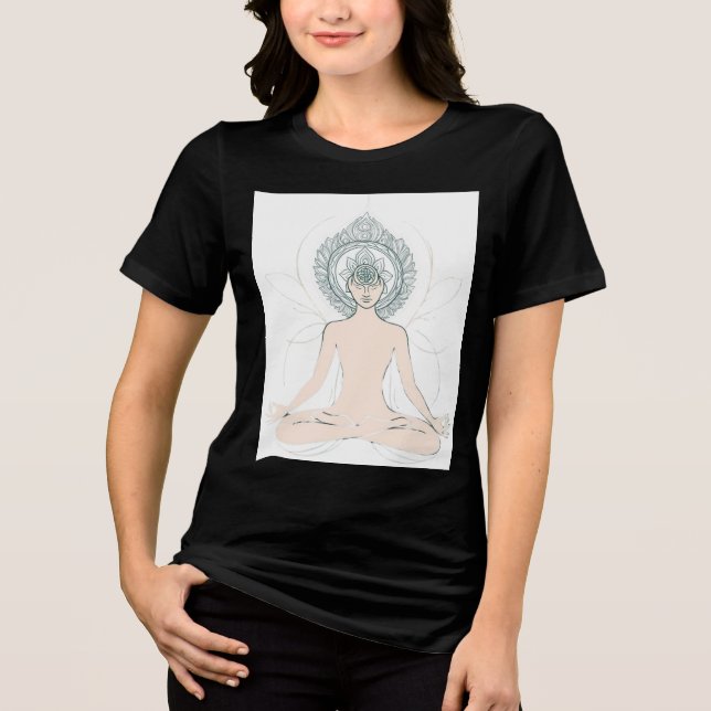 Reiki Vibes Only – Feel the Energy in Style Tri-Blend Shirt (Front)