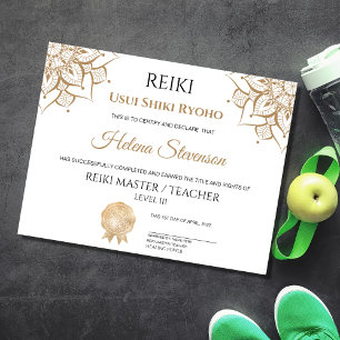 Reiki Yoga Certificate of Completion