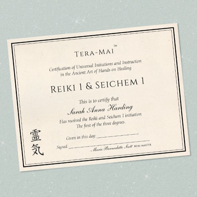 Reiki Yoga Certificate of Completion (Creator Uploaded)