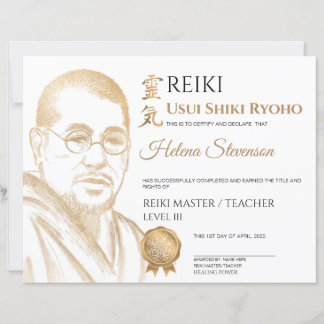 Reiki Yoga Certificate of Completion