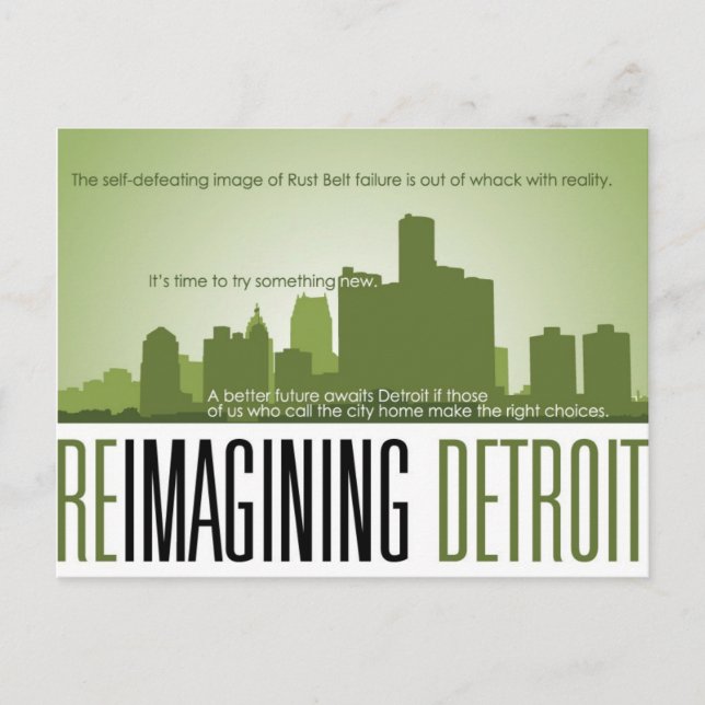 Reimagining Detroit Postcard (Front)