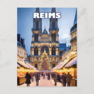 Reims Christmas Elegance Postcard