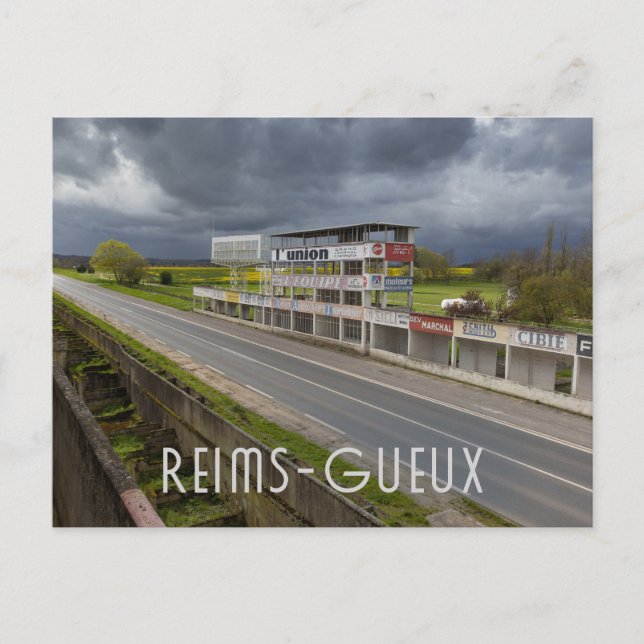 Reims-Gueux Race Circuit, France Postcard (Front)