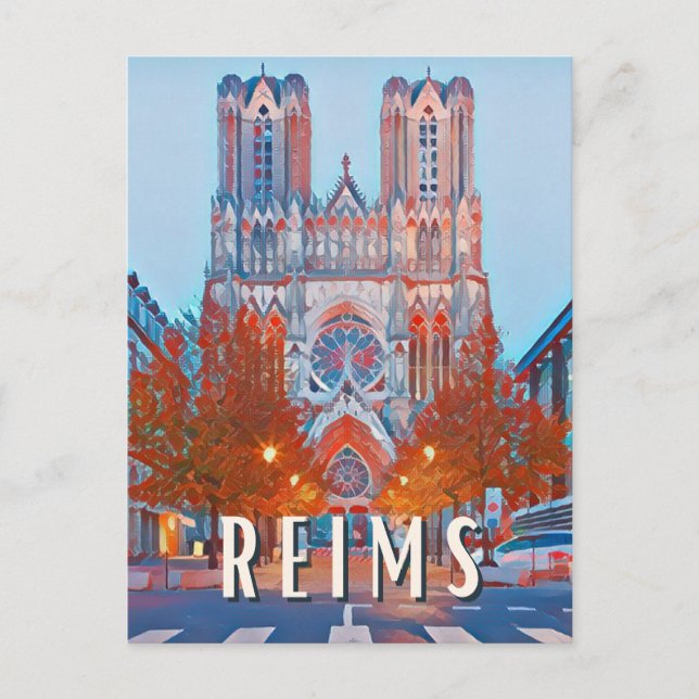 Reims Photo Vintage Postcard (Front)
