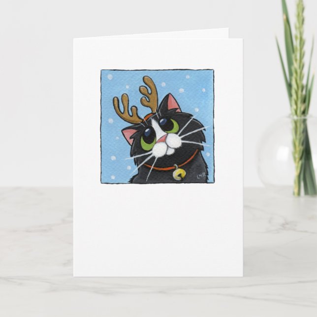 Rein-cat - Christmas Cat Card (Front)