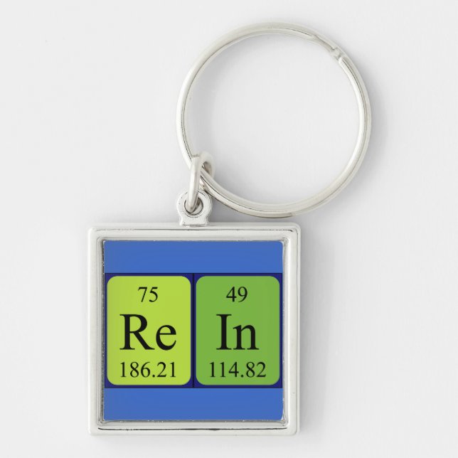 Rein periodic table name keyring (Front)