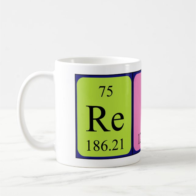Rein periodic table name mug (Left)
