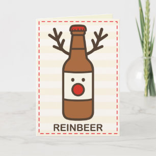 Reinbeer Funny Christmas Card